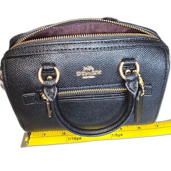 Coach Mini Rowan - Black Leather - Picture 6 of 12